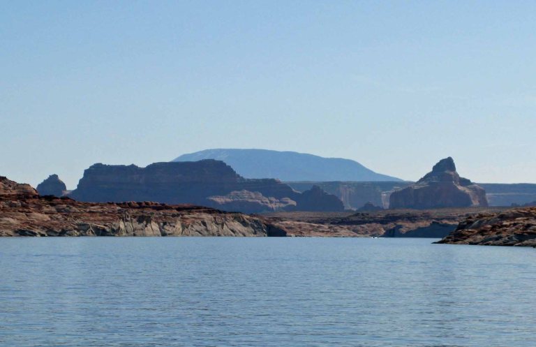 2 Navajo Mountain from Lake Powell by Gary Fillmore